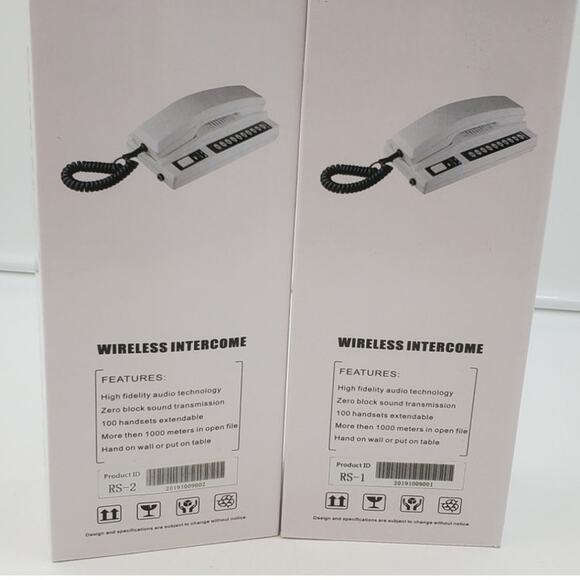 Wireless Intercom System for Home or Business 2 Pack Long Range 3280ft **NEW** - Picture 2 of 8